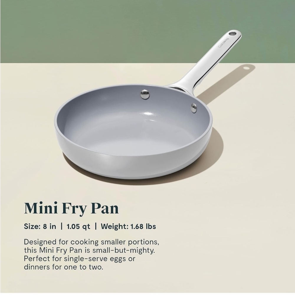 Caraway Nonstick Ceramic Mini Fry Pan (1.05 qt, 8") - Gray